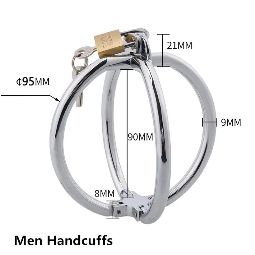 Adjustable Metal Handcuff Set with Lock