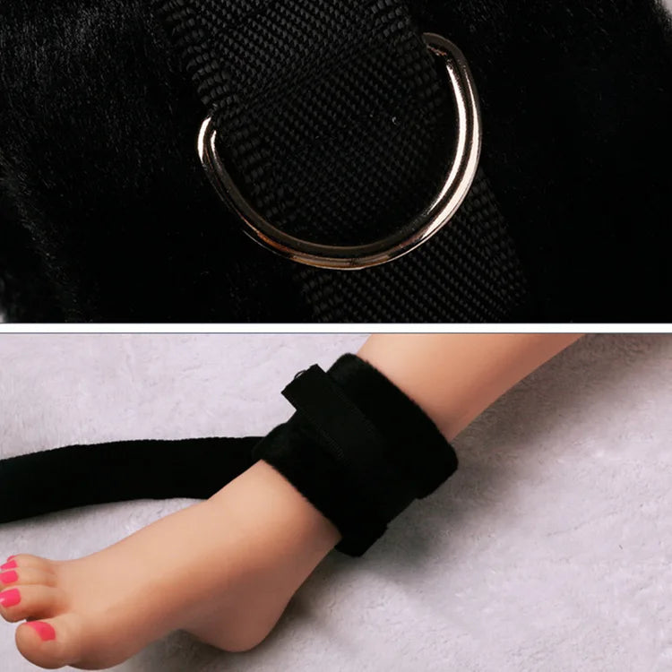 Adjustable Soft Cuff Restraint Set for Couples