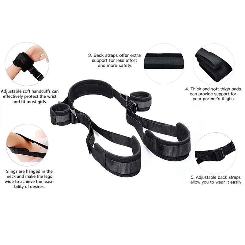 Adjustable Couples Bond Set – Soft Restraint Straps & Support System