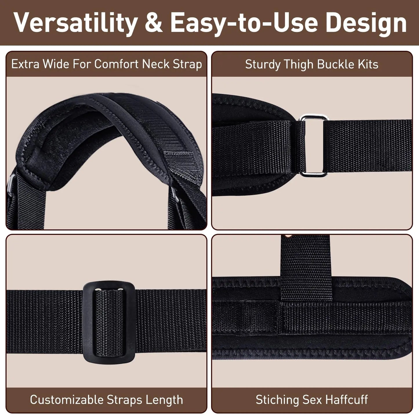 Adjustable Couple Restraint Strap Set