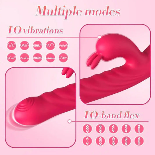 3-in-1 Rechargeable Thrusting Massager