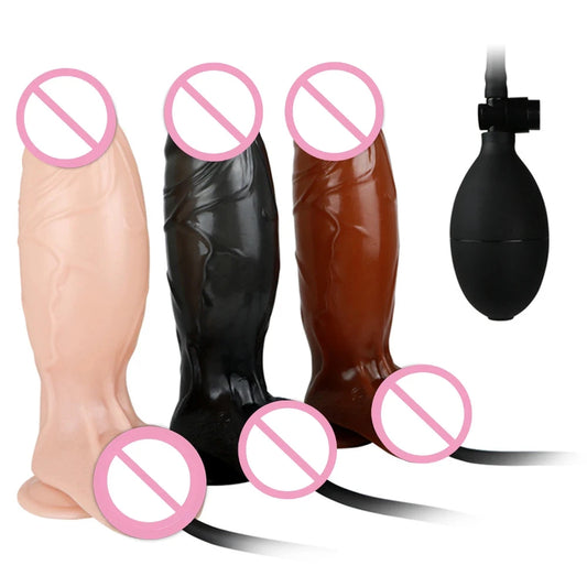 Adjustable Inflatable Silicone Massage Wand