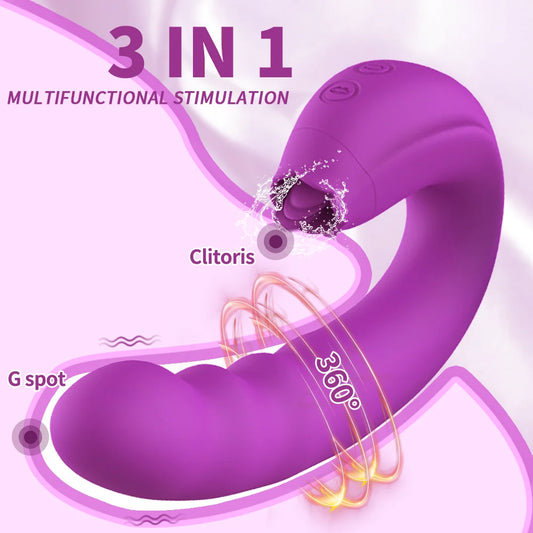 3-in-1 Rechargeable Vibrating Massager