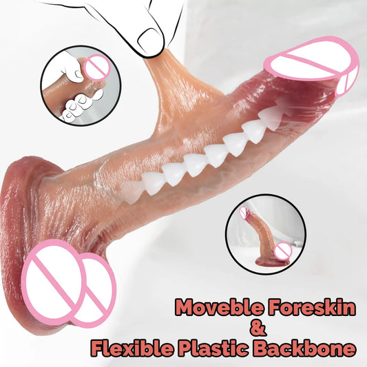 Real-Feel Silicone Massage Wand